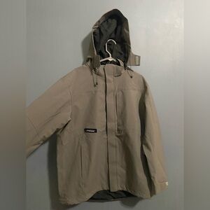 Men's Gray Hooded Jacket